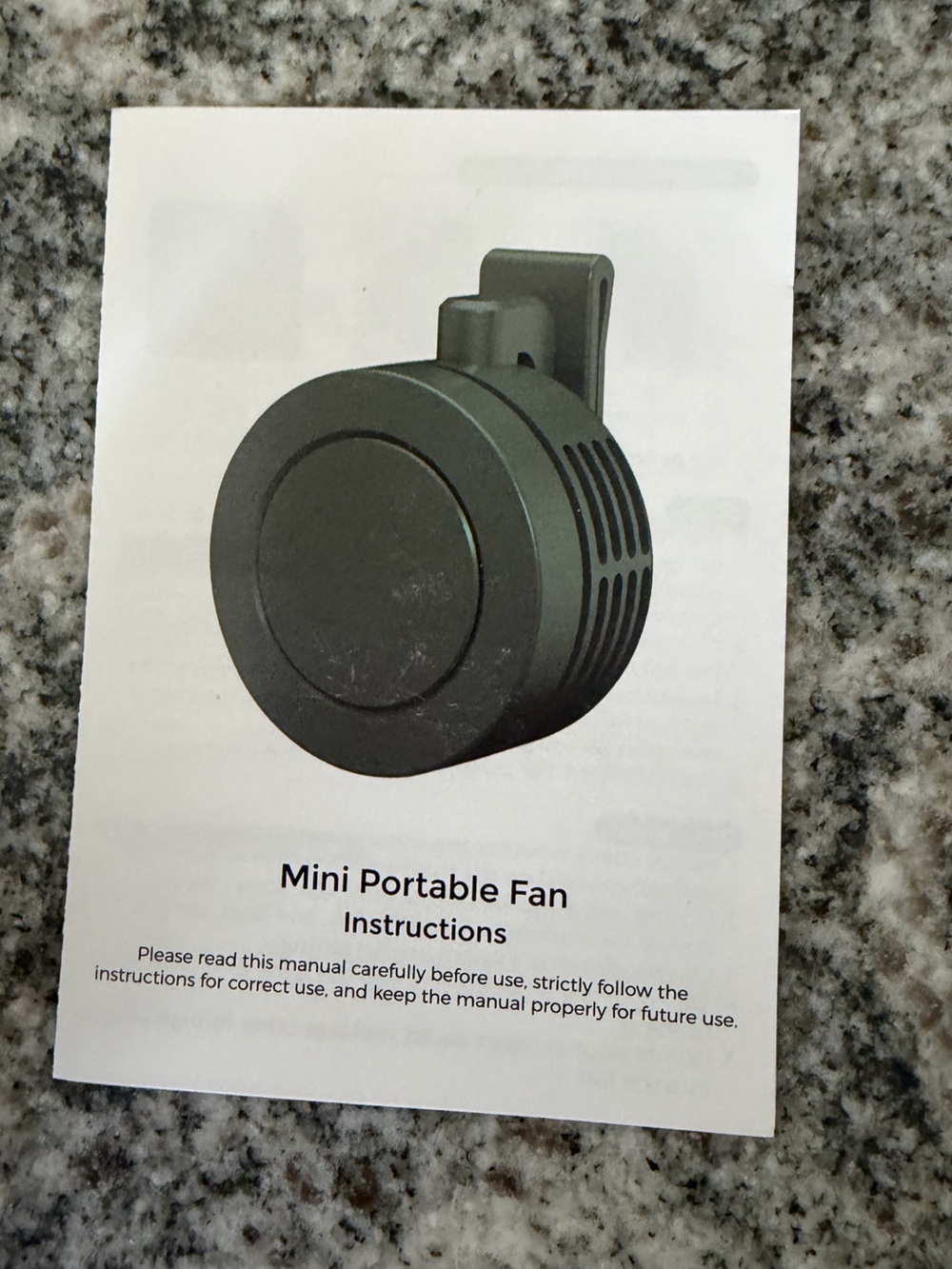 NEW Mini Portable Rechargeable Fan USB-C 3-Speed Handheld/Desktop Green